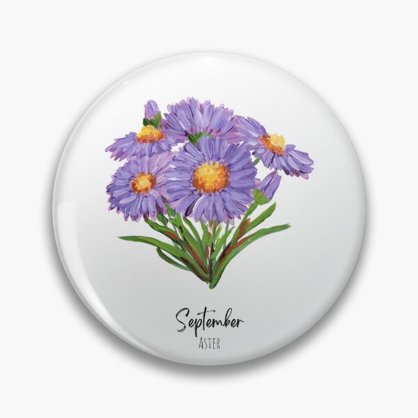 Item preview, September Birth Flower Aster designed and sold by Roy & Tiffany.