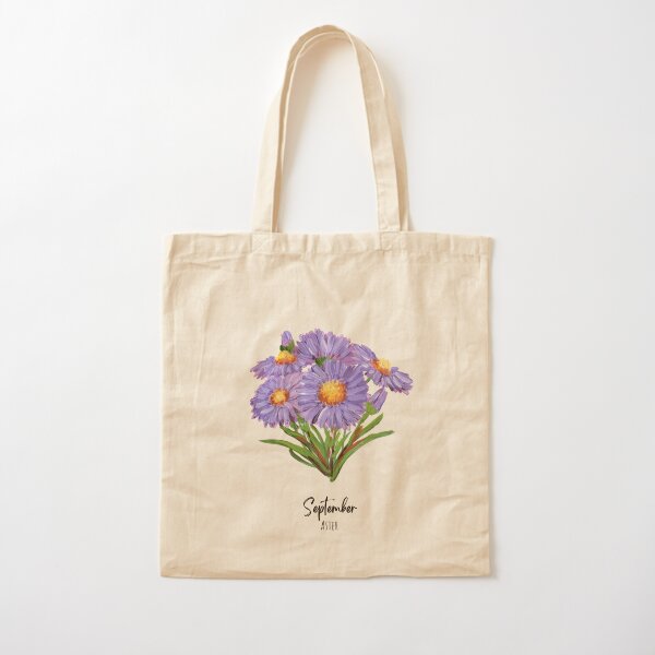 Wholesale | 1 pc | Birth Flower Tote Bag