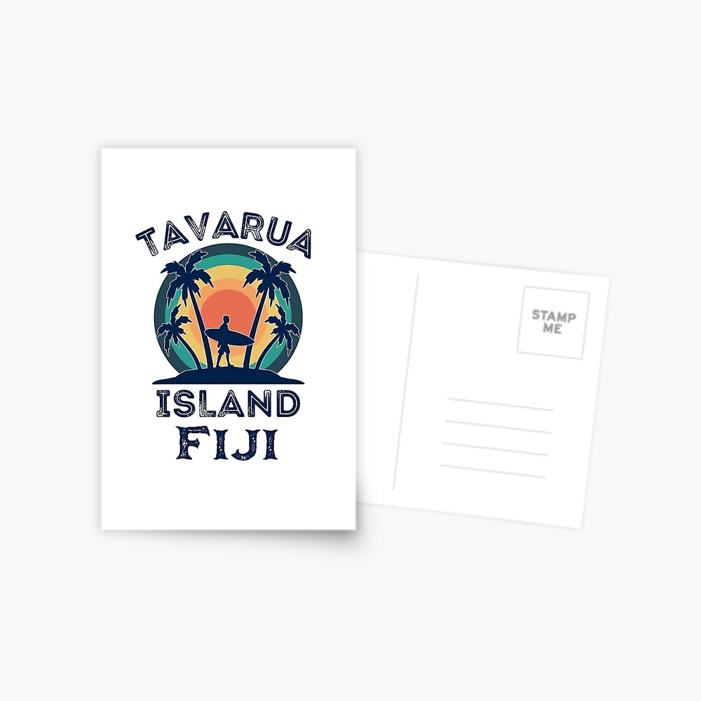 Tavarua Island Island Surfing - Surfer, Palm Trees & Sunset Sticker for  Sale by elvisg03