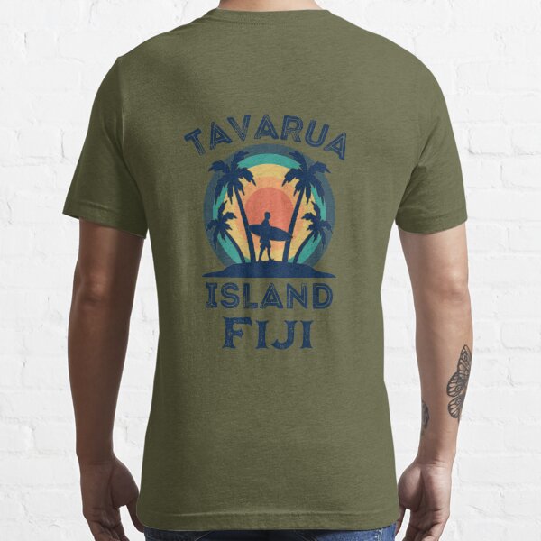 Tavarua Island Island Surfing - Surfer, Palm Trees & Sunset Sticker for  Sale by elvisg03