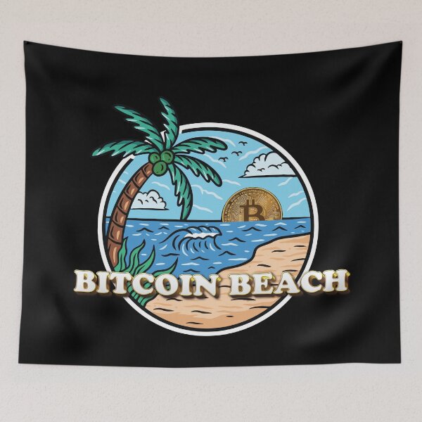 Item preview, Bitcoin Beach, El Zonte, El Salvador - Black designed and sold by johnta17.