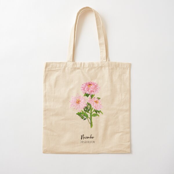 Birth Flower Tote Bag