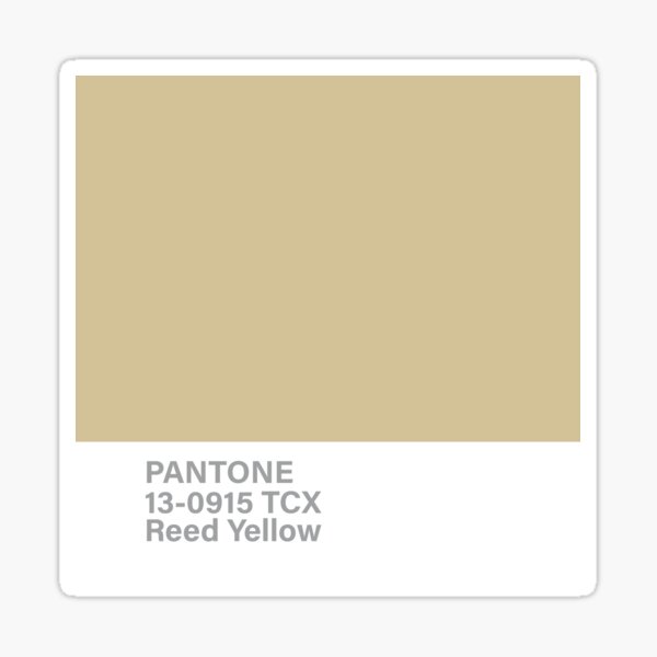 Pegatina «pantone 13-0915 TCX amarillo caña» de princessmi-com | Redbubble