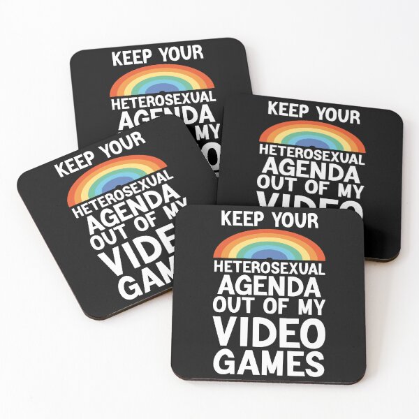Item preview, KEEP YOUR HETEROSEXUAL AGENDA OUT OF MY VIDEO GAMES  designed and sold by AMERZAGUE DESIGN.