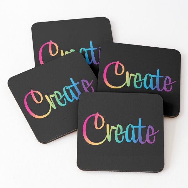 Item preview, Create in Rainbow Gradient on Black designed and sold by Whoopsidoodle.