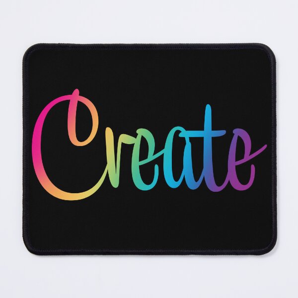 Item preview, Create in Rainbow Gradient on Black designed and sold by Whoopsidoodle.