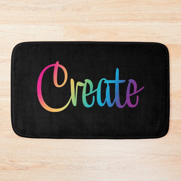 Item preview, Create in Rainbow Gradient on Black designed and sold by Whoopsidoodle.