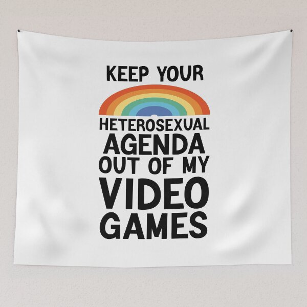 Item preview,  KEEP YOUR HETEROSEXUAL AGENDA OUT OF MY VIDEO GAMES  designed and sold by AMERZAGUE DESIGN.