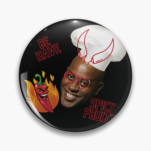 Item preview, Ainsley Harriott Be Have Spicy Fruity  designed and sold by Henk GoGo T-Shirts ⭐️⭐️⭐️⭐️⭐️.