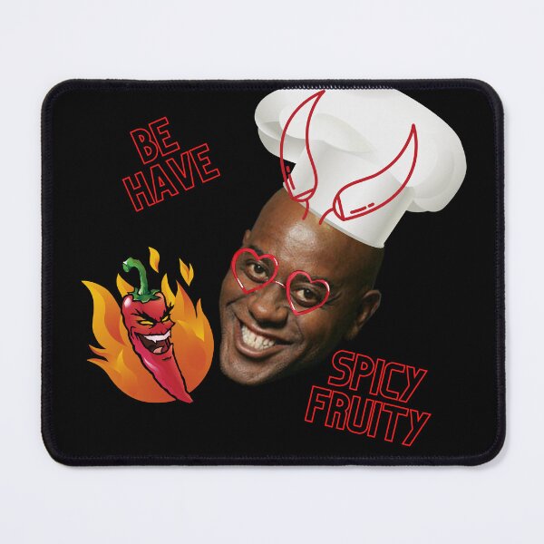 Item preview, Ainsley Harriott Be Have Spicy Fruity designed and sold by Henk GoGo T-Shirts ⭐️⭐️⭐️⭐️⭐️.
