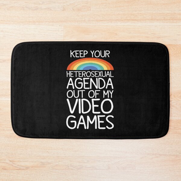Item preview,  KEEP YOUR HETEROSEXUAL AGENDA OUT OF MY VIDEO GAMES  designed and sold by AMERZAGUE DESIGN.