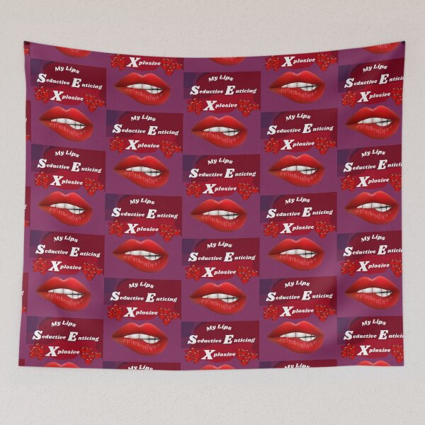 Item preview, Explosive Seductive Enticing Lips - No. 2 designed and sold by Henk GoGo T-Shirts ⭐️⭐️⭐️⭐️⭐️.