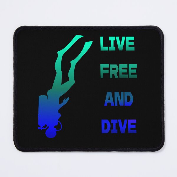 Item preview, Live Free And Dive designed and sold by Artistability.