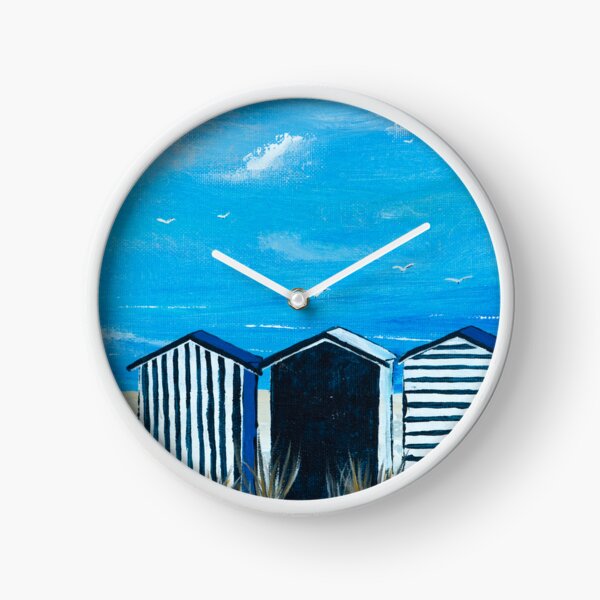 Item preview, Blue Beach Huts designed and sold by Lucy Sheffield.
