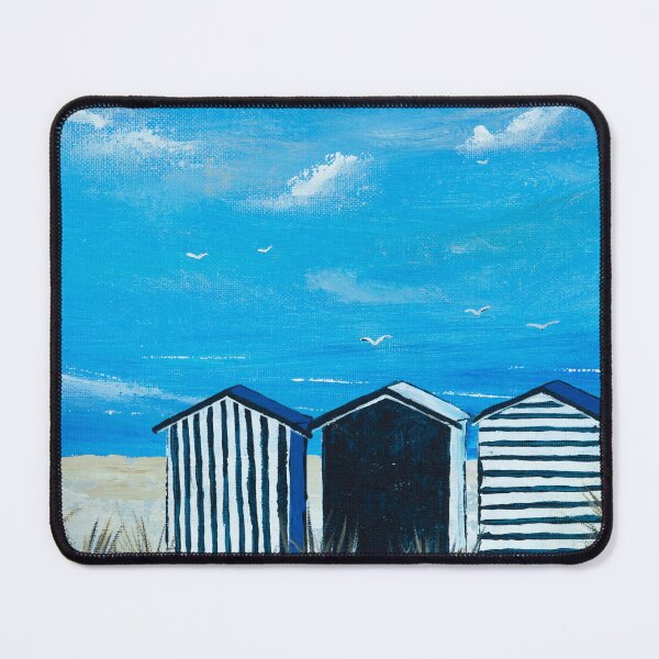 Item preview, Blue Beach Huts designed and sold by Lucy Sheffield.