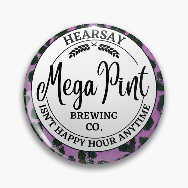 Item preview, Mega Pint Hearsay Brewing Company Leopard Print designed and sold by Ktfrans.