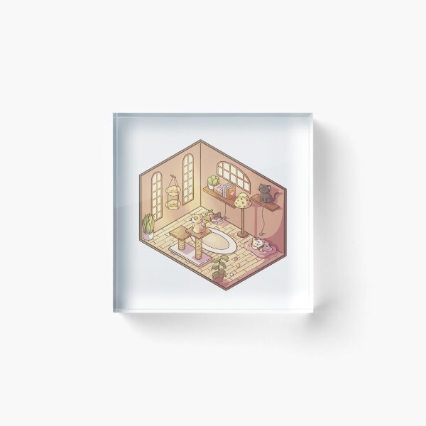 Item preview, Kittens Playground Isometric designed and sold by alexbrushes-.