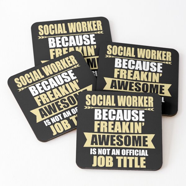Item preview, Social Worker Because Freaking Awesome Is Not An Official Job Title designed and sold by Yallwofunart.