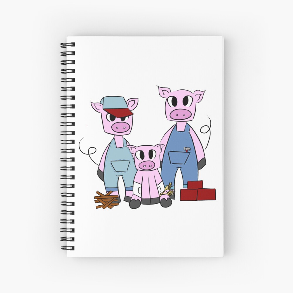 Three Little Pigs by Georgie Trumble Spiral Notebook