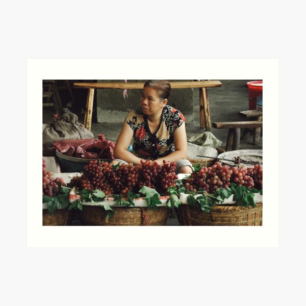 The grape seller Art Print