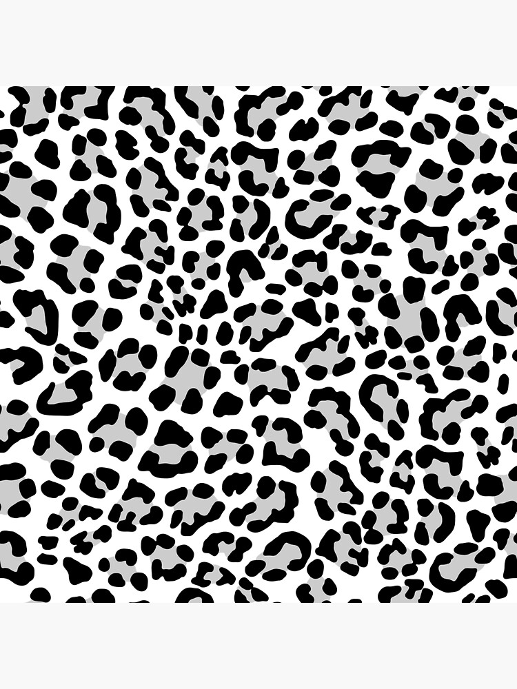 "Black & White Leopard Print" Poster for Sale by newburyboutique