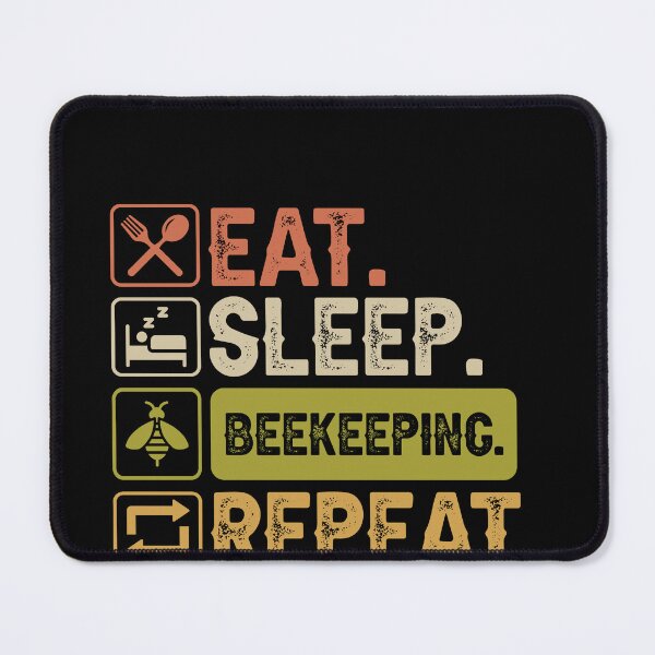 Item preview, Eat Sleep Beekeeping Repeat designed and sold by Yallwofunart.