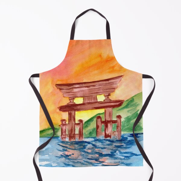 Item preview, Wooden Temple Gate Among the Elements designed and sold by Sebastian Grafmann.