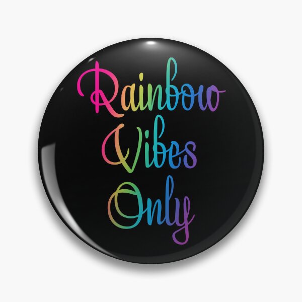 Item preview, Rainbow Vibes Only on Black designed and sold by Whoopsidoodle.