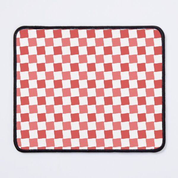 Item preview, Red and White Wave Diagonal Checked Square Geometric Pattern designed and sold by Moyanana.