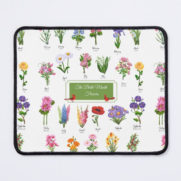 Item preview, The Birth Month Flowers designed and sold by Roy & Tiffany.