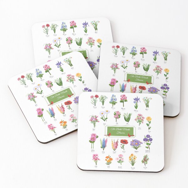 Item preview, The Birth Month Flowers designed and sold by Roy & Tiffany.