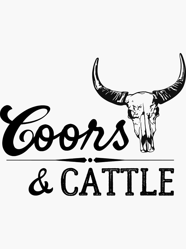 "Coors Banquet Rodeo, Coors Rodeo Colorway" Sticker by colerprmutoc