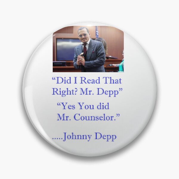 Item preview, Did I Read that Right? Mr. Depp? designed and sold by BritishYank.