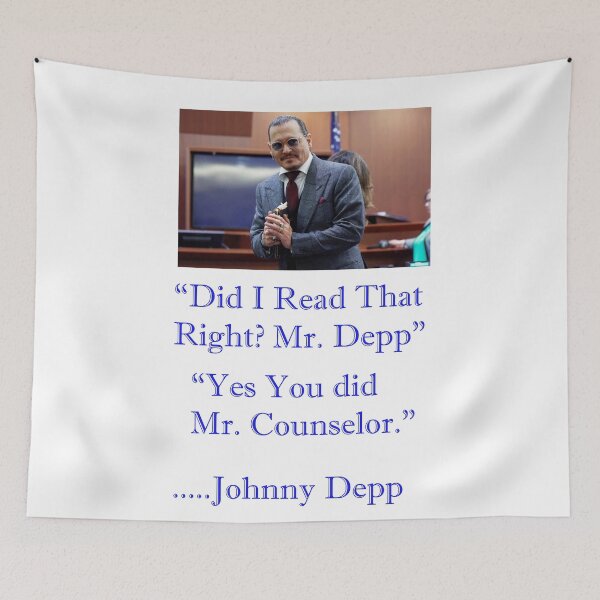 Item preview, Did I Read that Right? Mr. Depp? designed and sold by BritishYank.