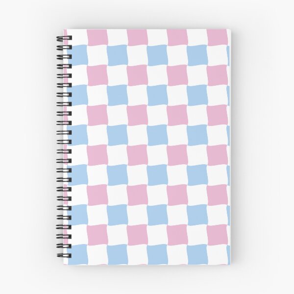 Item preview, Blue and Pink Wave Diagonal Checked Square Geometric Pattern designed and sold by Moyanana.