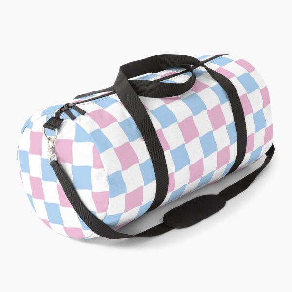 Item preview, Blue and Pink Wave Diagonal Checked Square Geometric Pattern designed and sold by Moyanana.