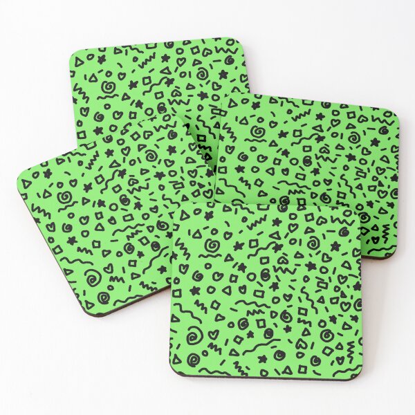 Item preview, Black and Green Geometric Doodle designed and sold by Syd’s Shop.