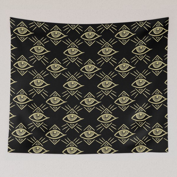 Item preview, All Seeing Eye Talisman Gold and Black designed and sold by Julie Erin Designs.