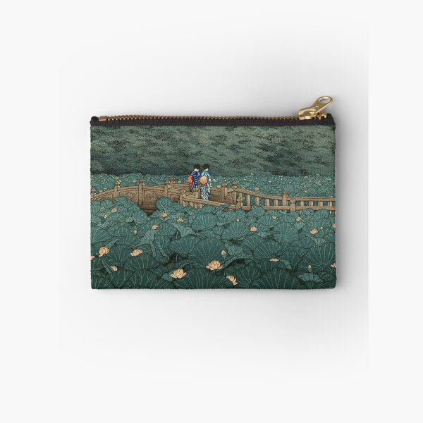Item preview, Japanese Print - Hasui Kawase - Women - Lillies - Shiba Benten Pond designed and sold by imageresource.