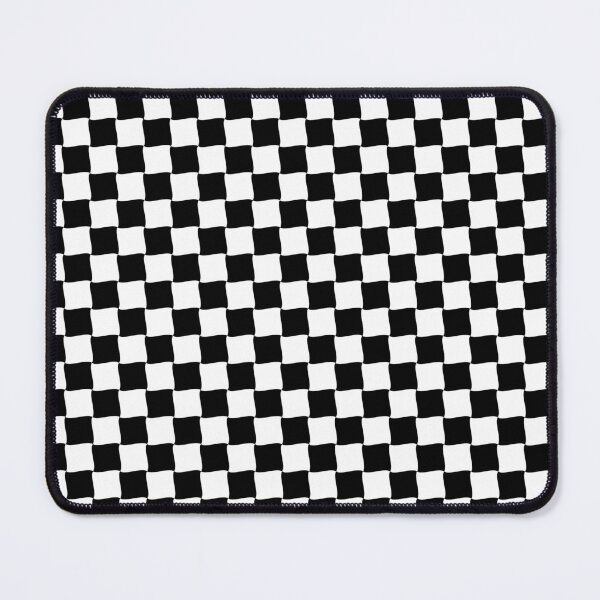 Item preview, Black and White Wave Diagonal Checked Square Geometric Pattern designed and sold by Moyanana.