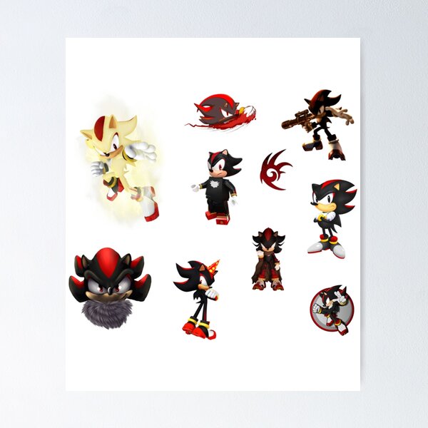 Shadow the Hedgehog (Glow Version) Poster for Sale by