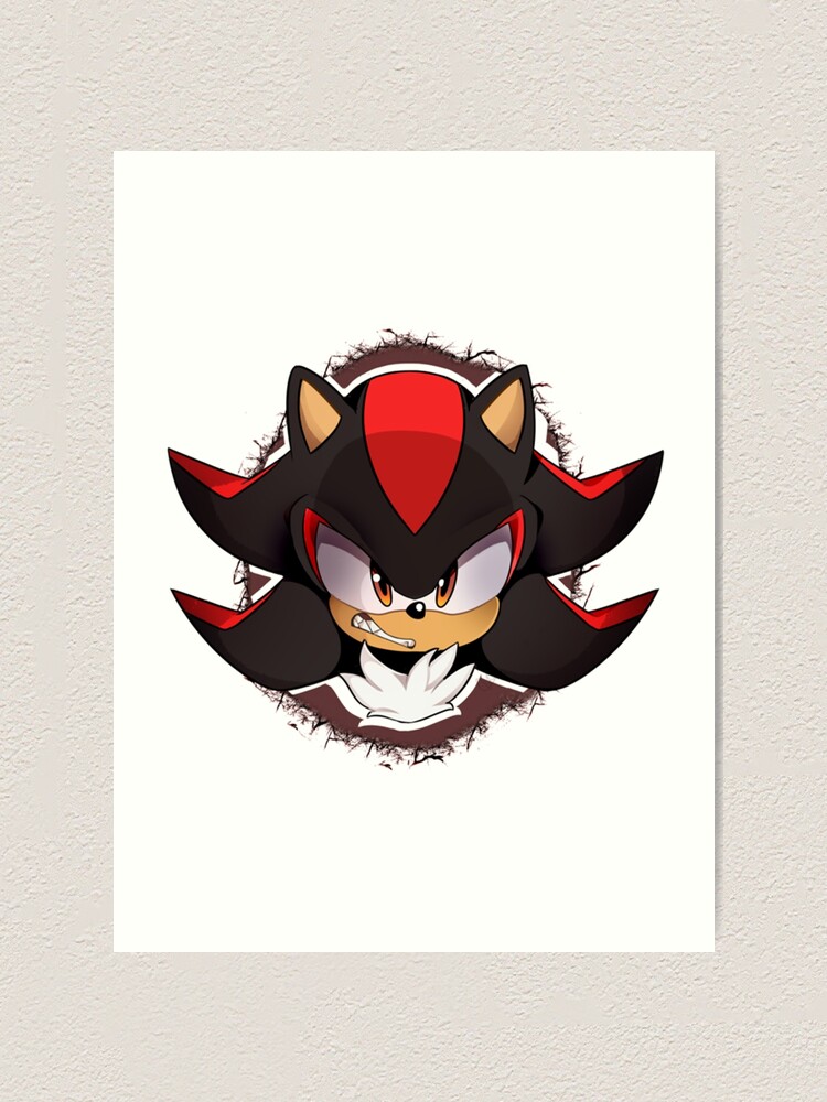Shadow the Hedgehog Fan Art Print Anime Print Sonic Art 