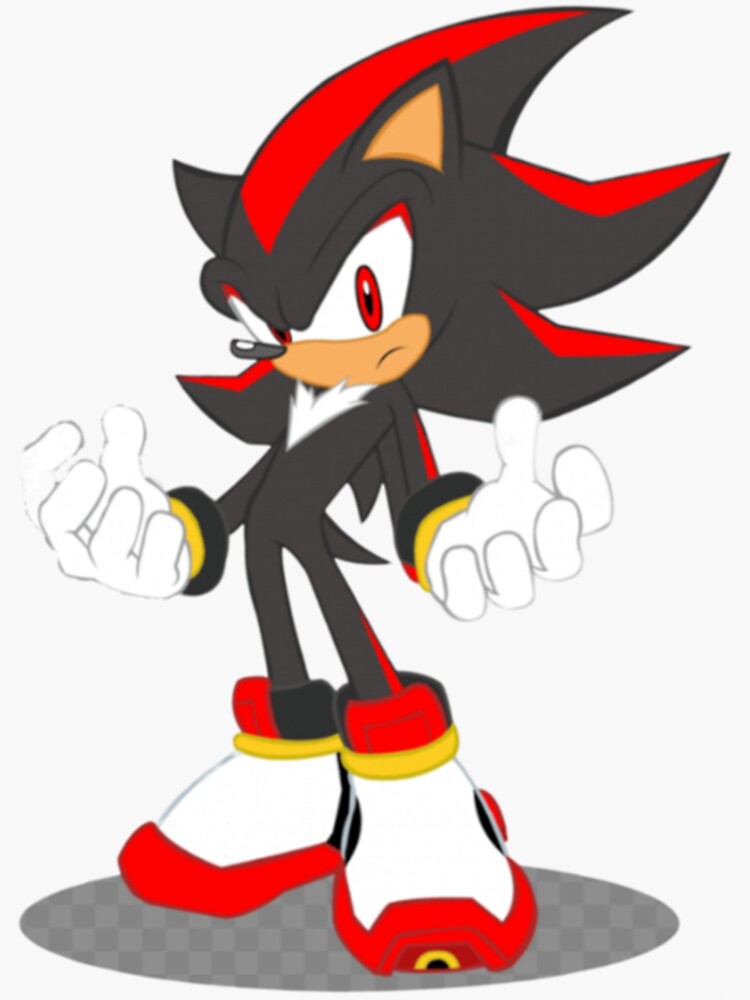 Sticker Sonic Black Shadow Vector Clipart, Shadow The Hedgehog
