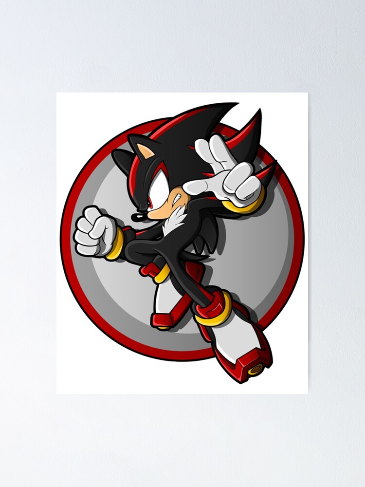 shadow the hedgehog fan art amp merch poster for sale by