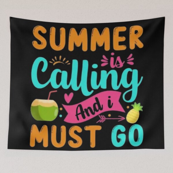 Item preview, summer is calling and i must go graphic women men designed and sold by Plastic1997.