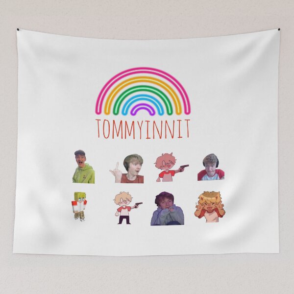 Item preview, pack of 9 tommyinnit sticker pack  designed and sold by bestizeyy.