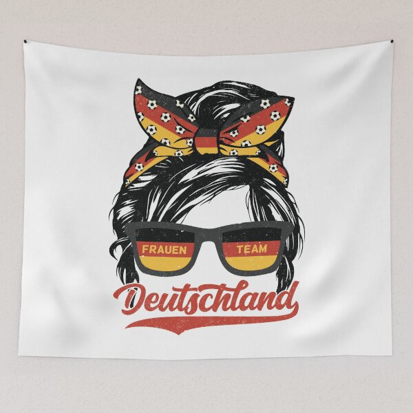 Item preview, Deutschland - Germany Messy Bun (womens football team) designed and sold by Numero14.