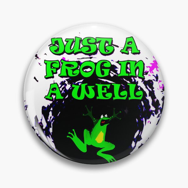 Item preview, Just a Frog in a Well - Neon designed and sold by JoanNinjaHen.