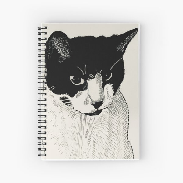 Item preview, Tengu the pet cat is cute and cuddly artwork (black/white) designed and sold by DMcK Designs.