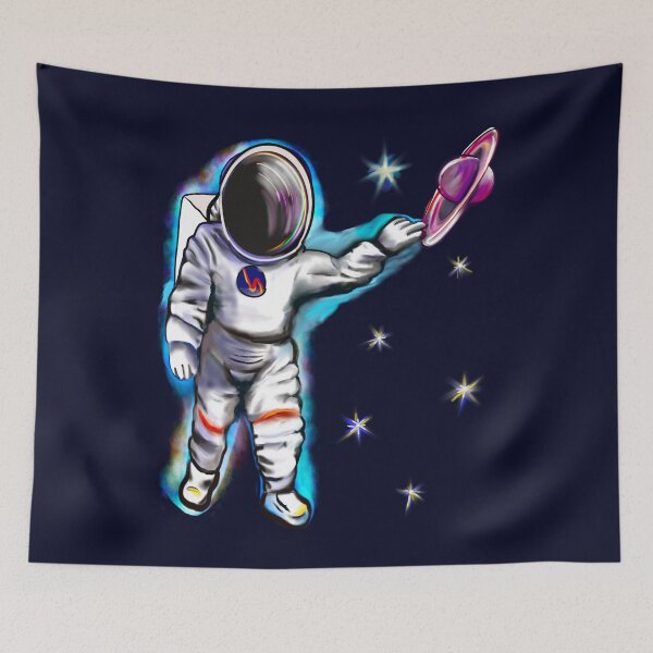 Item preview, Astronaut in space reaching for the stars - cute Cavoodle, Cavapoo, Cavalier King Charles Spaniel designed and sold by Artonmytee.